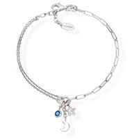 Armband Amen Dame Romance in Silber Cristallo BRPELUBBL